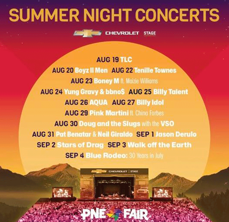 Pne Summer Concerts 2024 Schedule Edin Nettle